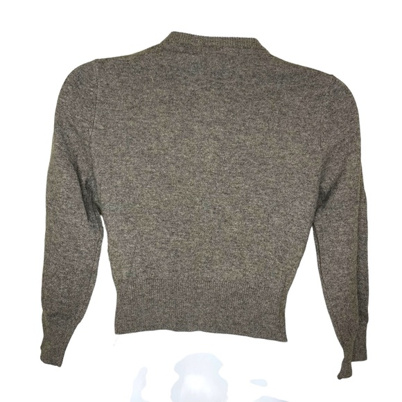 NWT ROBBI & NIKKI Women’s Grey Wool & Silk Cardigan Sz XS - Picture 4 of 5